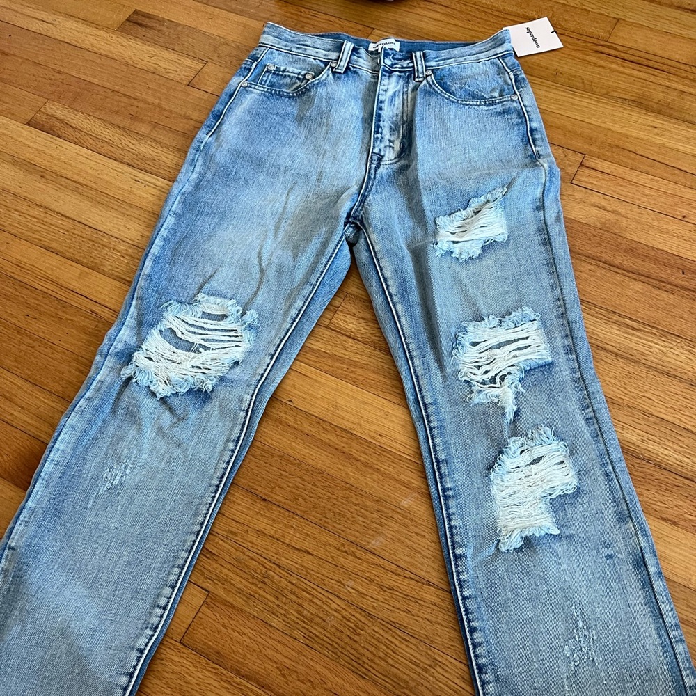 Super down ripped jeans